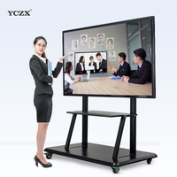 Conference digital touchscreen interactive whiteboard for meetings and training