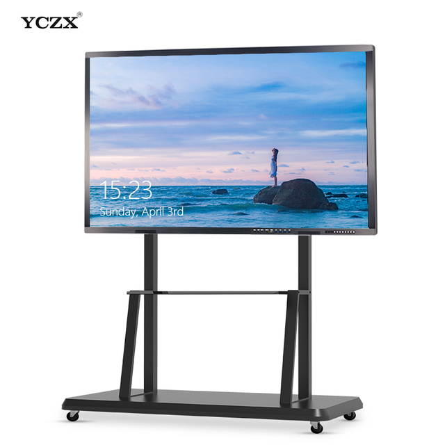 50' Portable Stand Interactive Whiteboard for Meetings