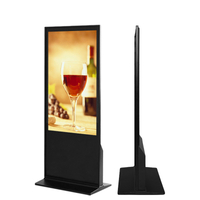 Commercial Wall Mounted Advertising Display Vertical Touch Screen