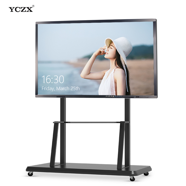 Interactive custom LCD screen smart board meeting with camera